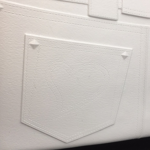 Great Bag Co. Designer Diamond White Rubber Tote Handbag Purse Rubber - Picture 13 of 16